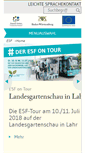 Mobile Screenshot of esf-bw.de