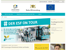 Tablet Screenshot of esf-bw.de